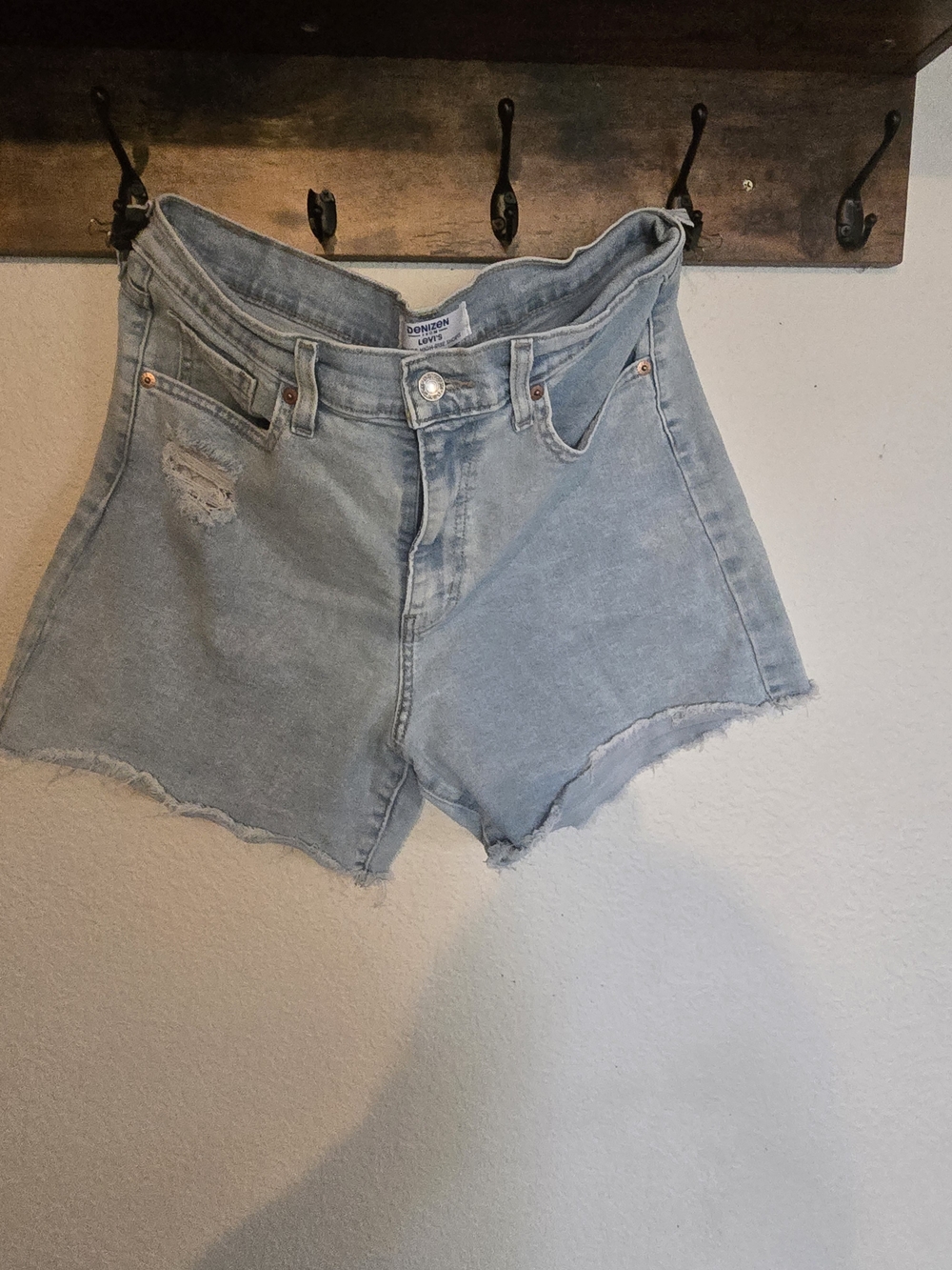 Denizen from Levi's Light Blue High-Rise Cutoff Jean Shorts